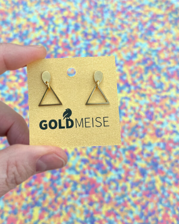 Edelstahl-Ohrstecker DREIECK